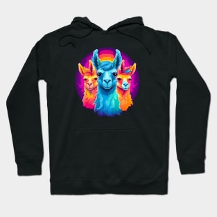 Rainbow Llama Squad Hoodie